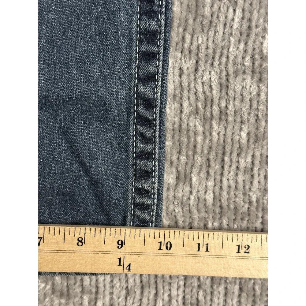 True Religion Men's Medium Wash Blue Straight Fit Denim Jeans 42x30 Flap